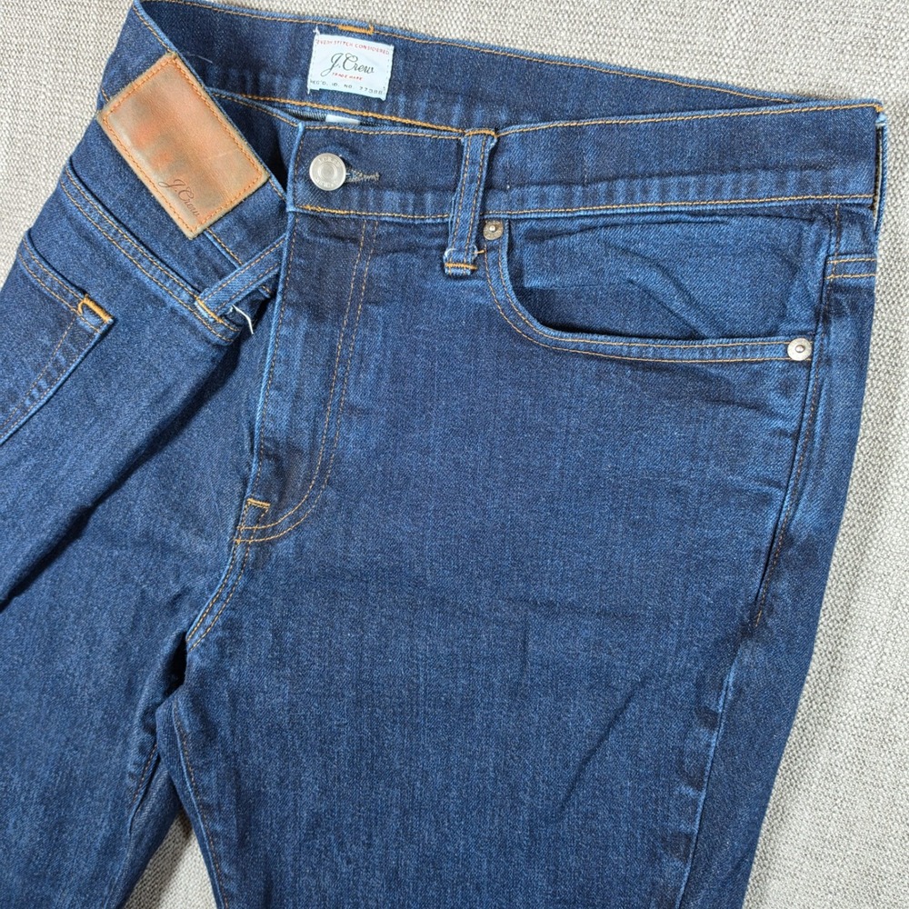J.Crew Jeans Men 36/32 Dark Wash 770‎ Straight Kurabo Japanese Denim Stretch
